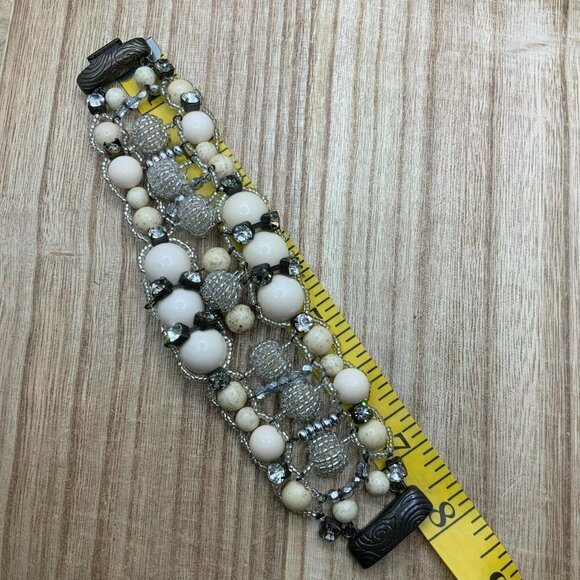 Chico's Beaded Chunky Magnetic Clasp Bracelet - Picture 6 of 6